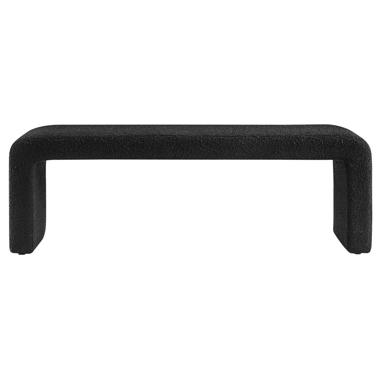 Prideful Boucle Bench, Black