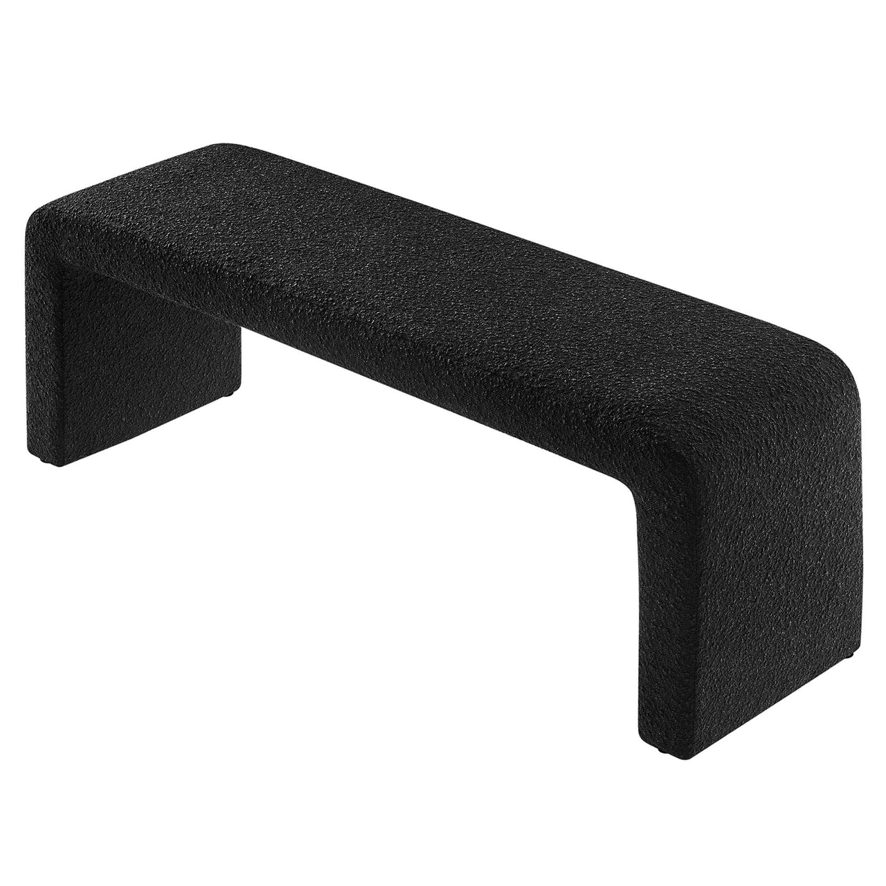 Prideful Boucle Bench, Black