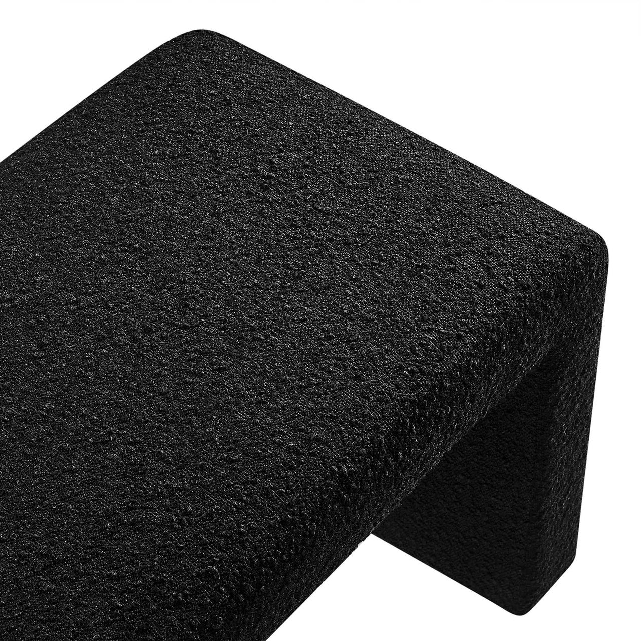 Prideful Boucle Bench, Black
