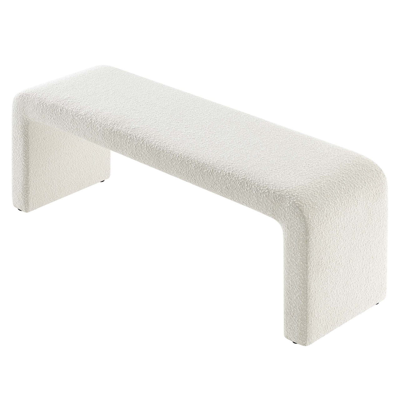 Prideful Boucle Bench, Ivory