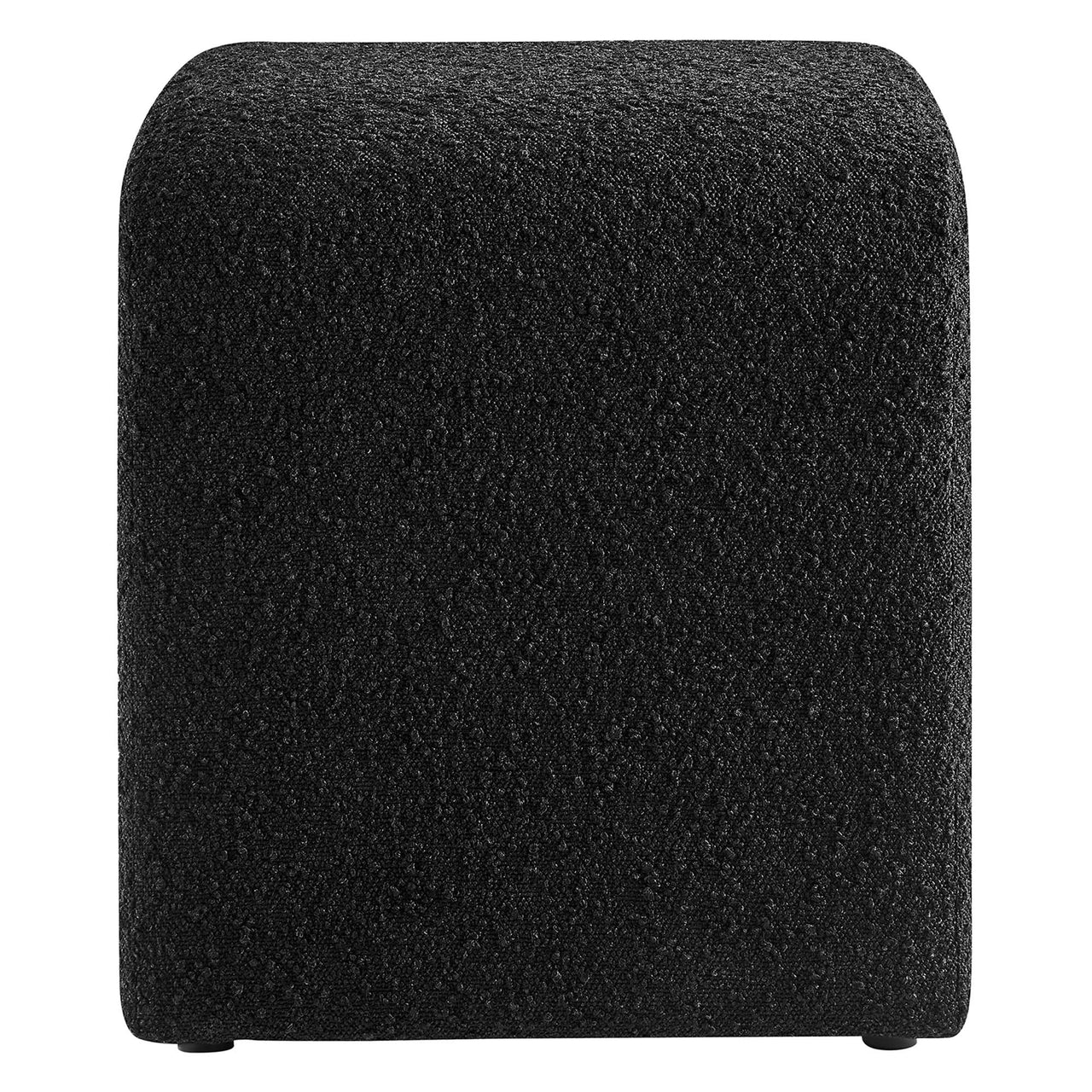 Prideful Boucle Stool, Black