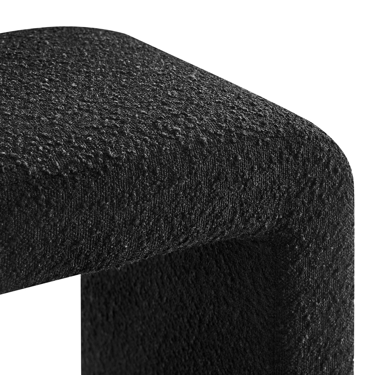 Prideful Boucle Stool, Black