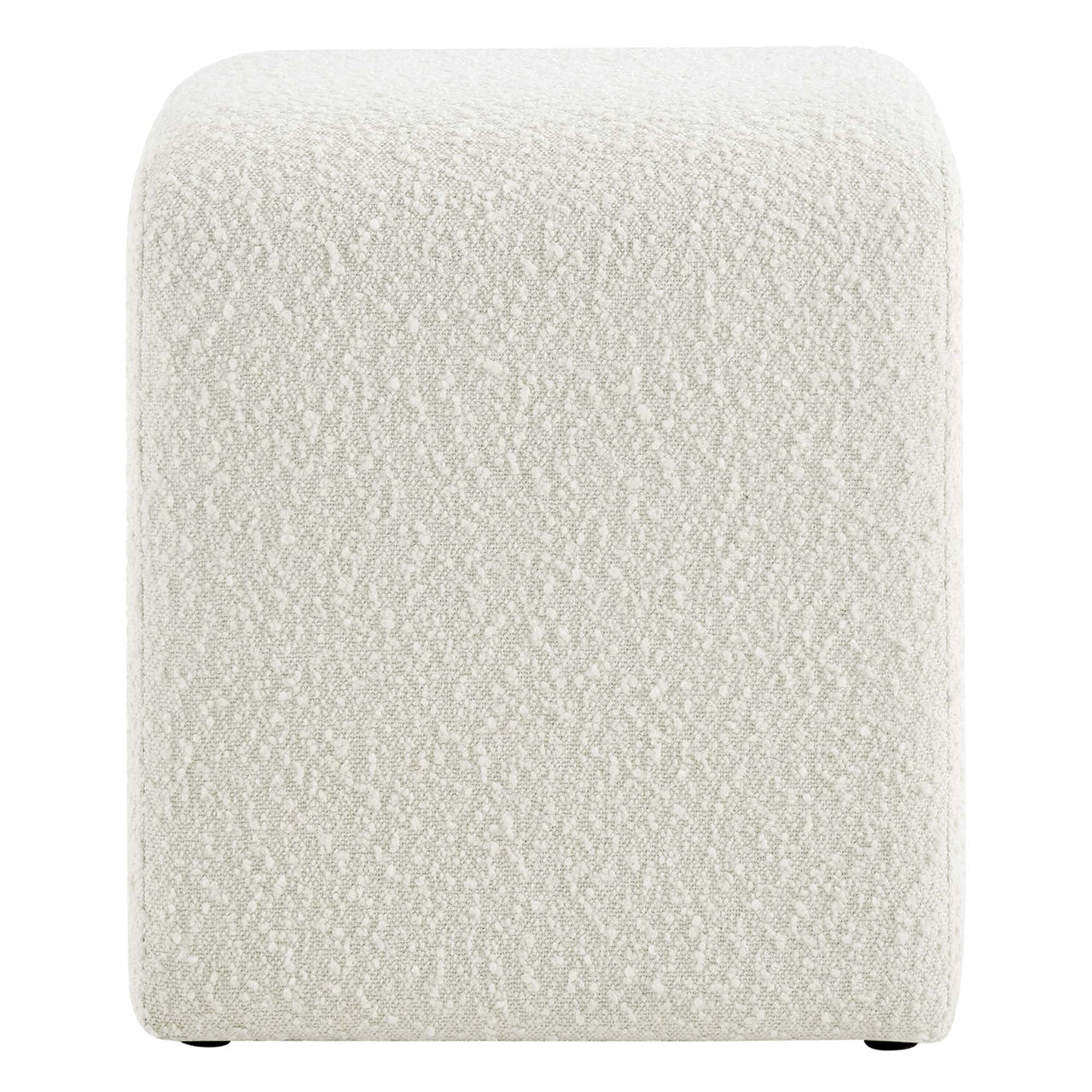 Prideful Boucle Stool, Ivory