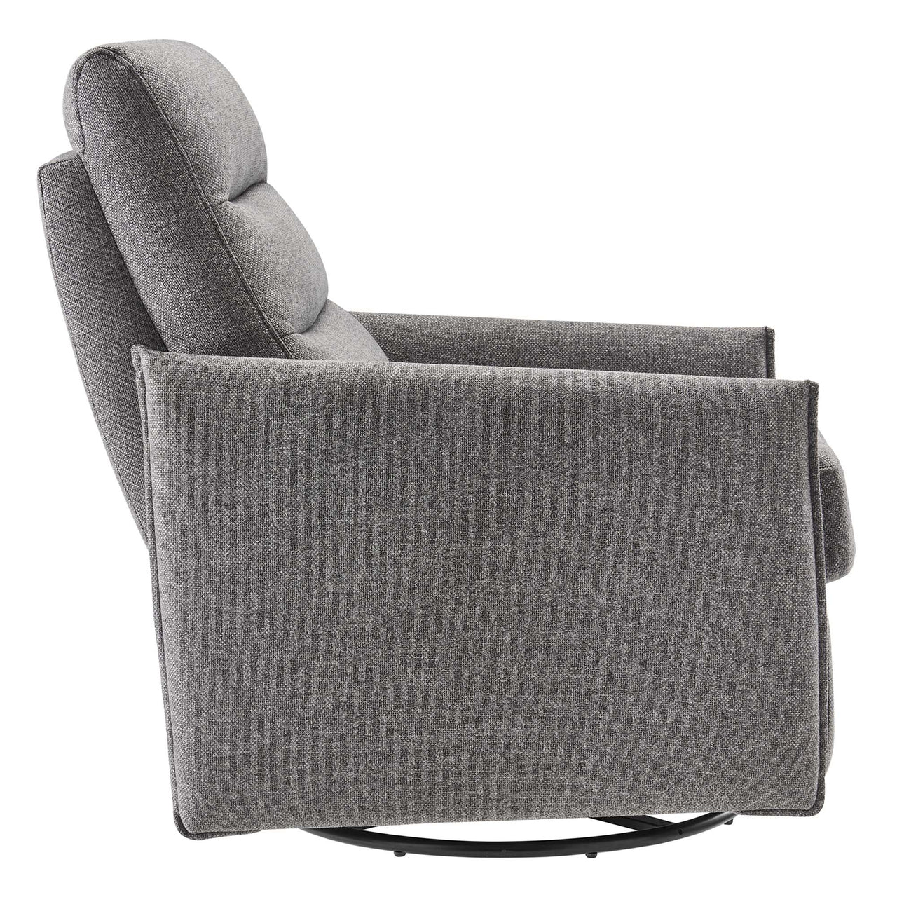 Salvion Fabric Lounge Chair, Light Gray