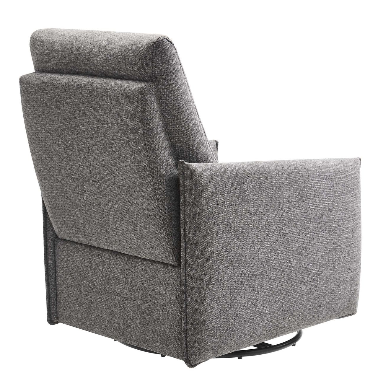 Salvion Fabric Lounge Chair, Light Gray