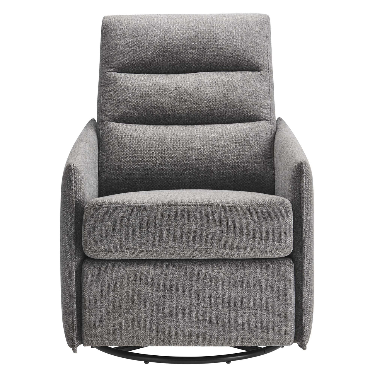 Salvion Fabric Lounge Chair, Light Gray