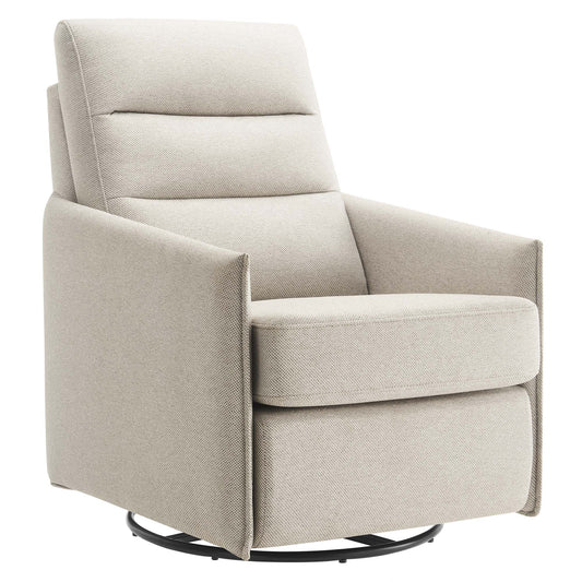 Salvion Fabric Lounge Chair, Oatmeal