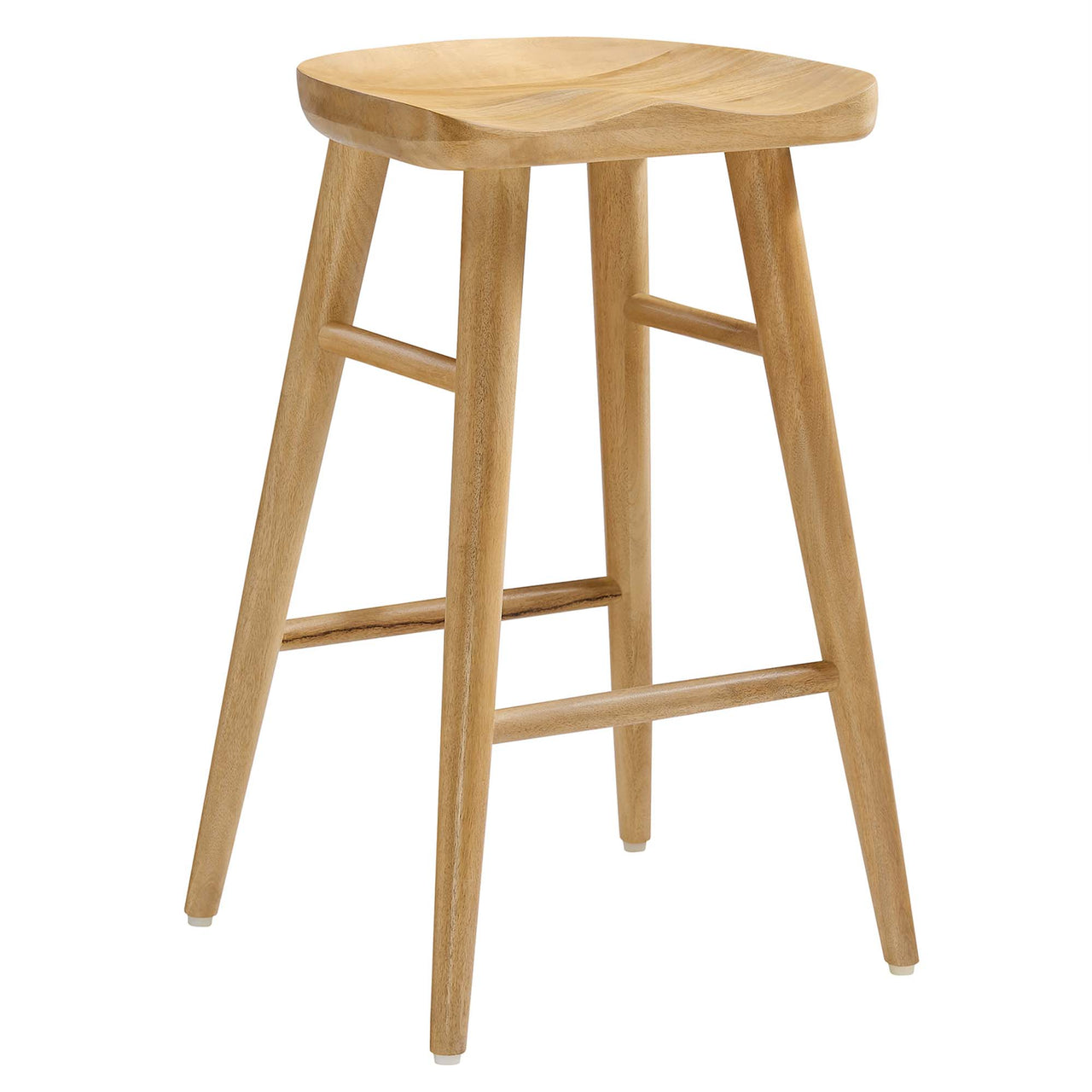 Steeple Backless Counter Stools Set of 2, Oak
