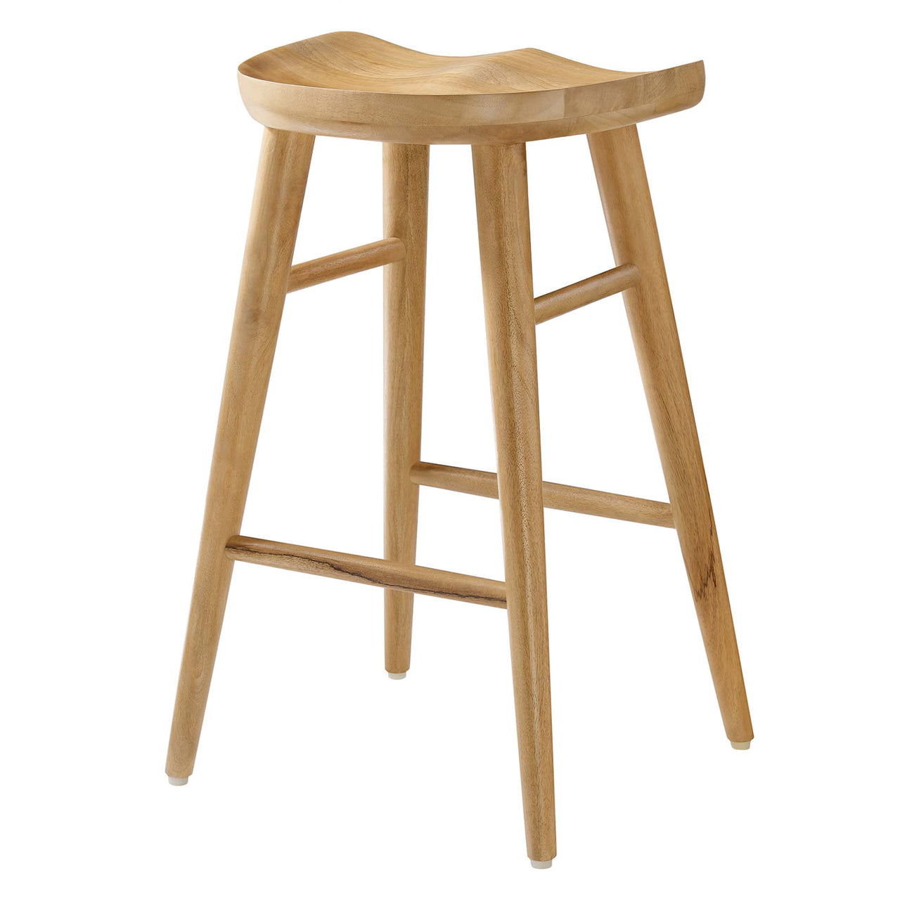 Steeple Backless Counter Stools Set of 2, Oak