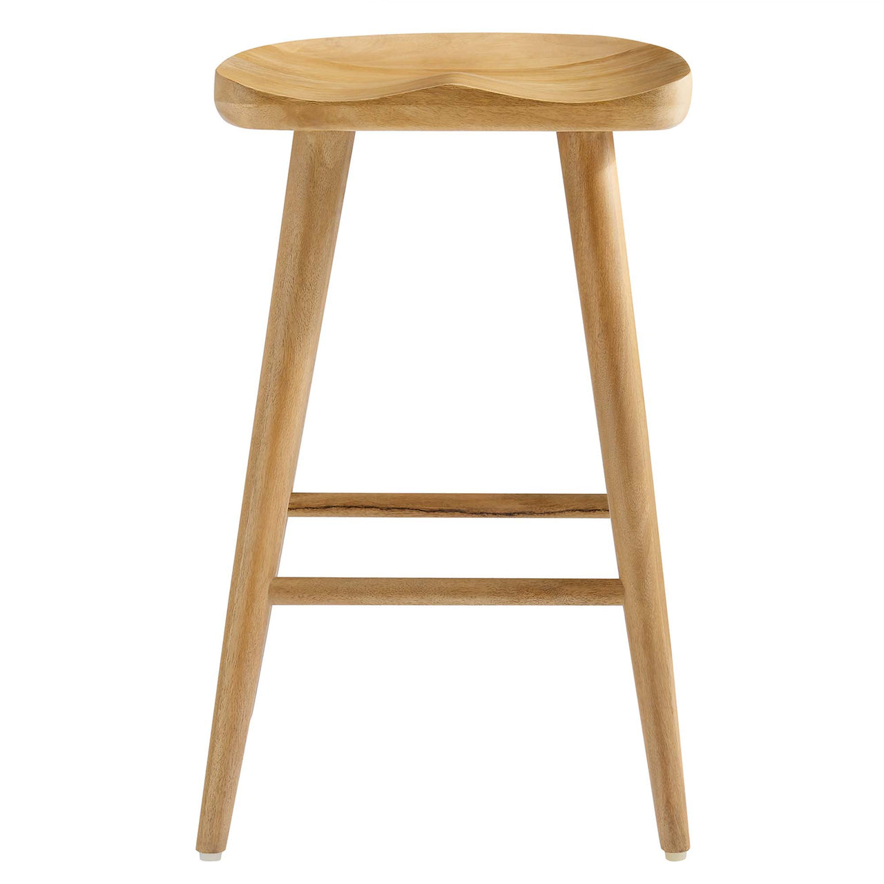 Steeple Backless Counter Stools Set of 2, Oak