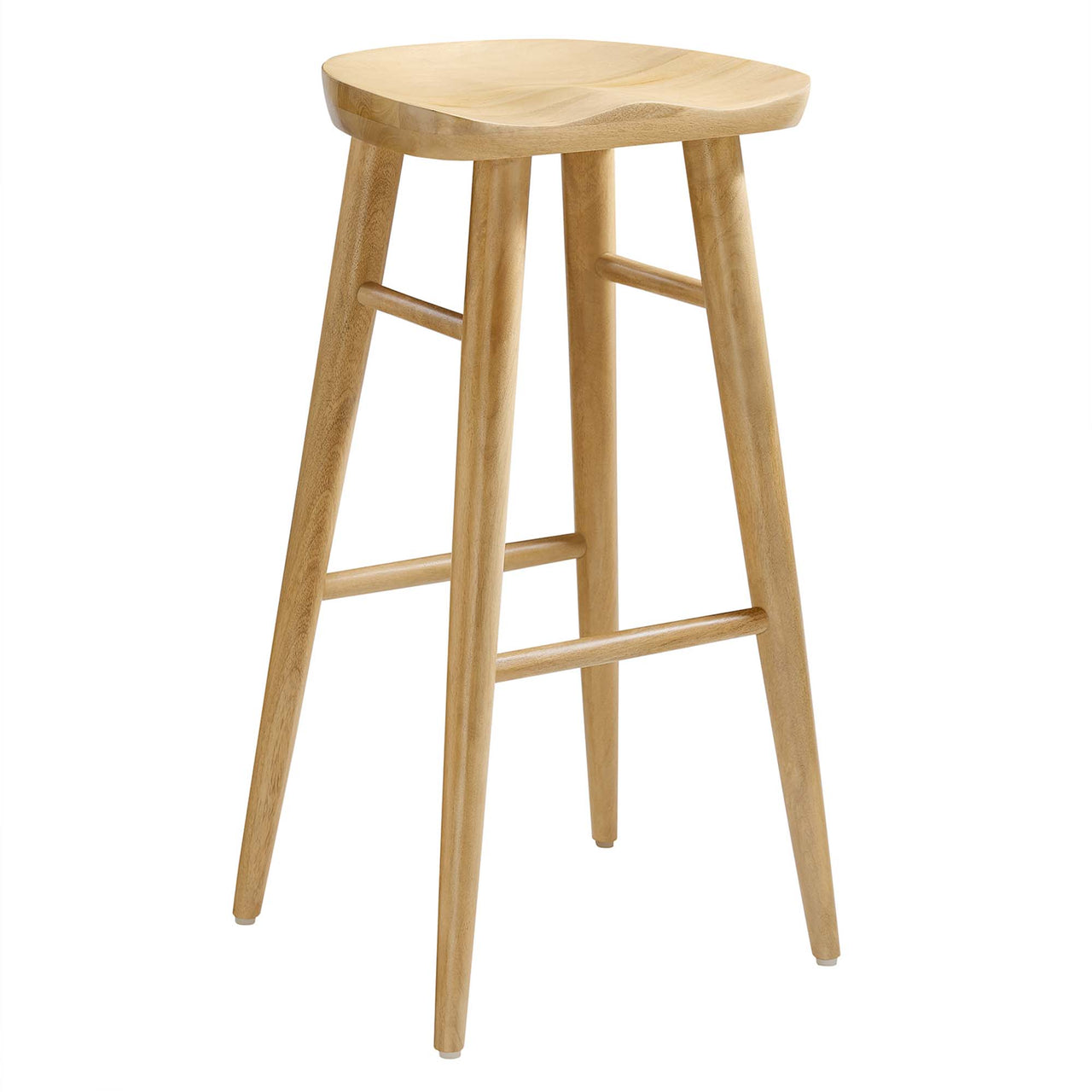 Steeple Backless Bar Stools Set of 2, Oak