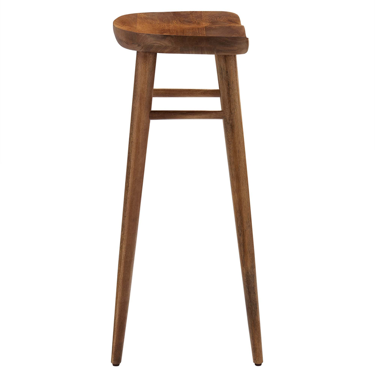 Steeple Backless Bar Stools Set of 2, Walnut