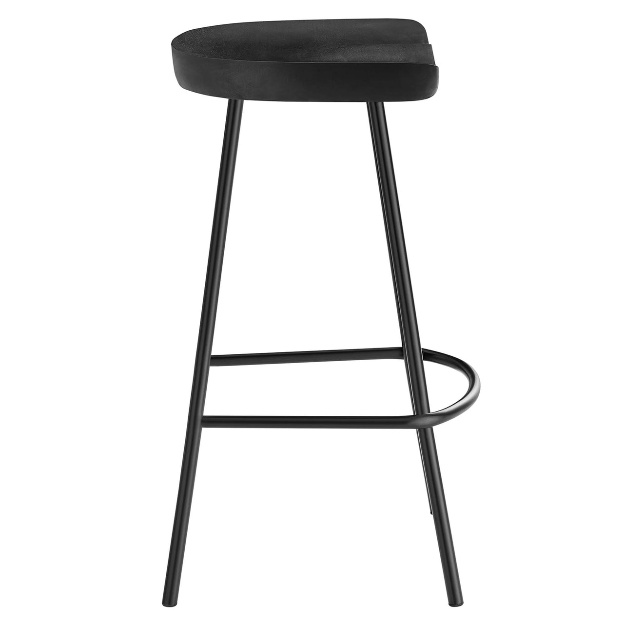 Cordon Carved Counter Stools Set of 2, Black