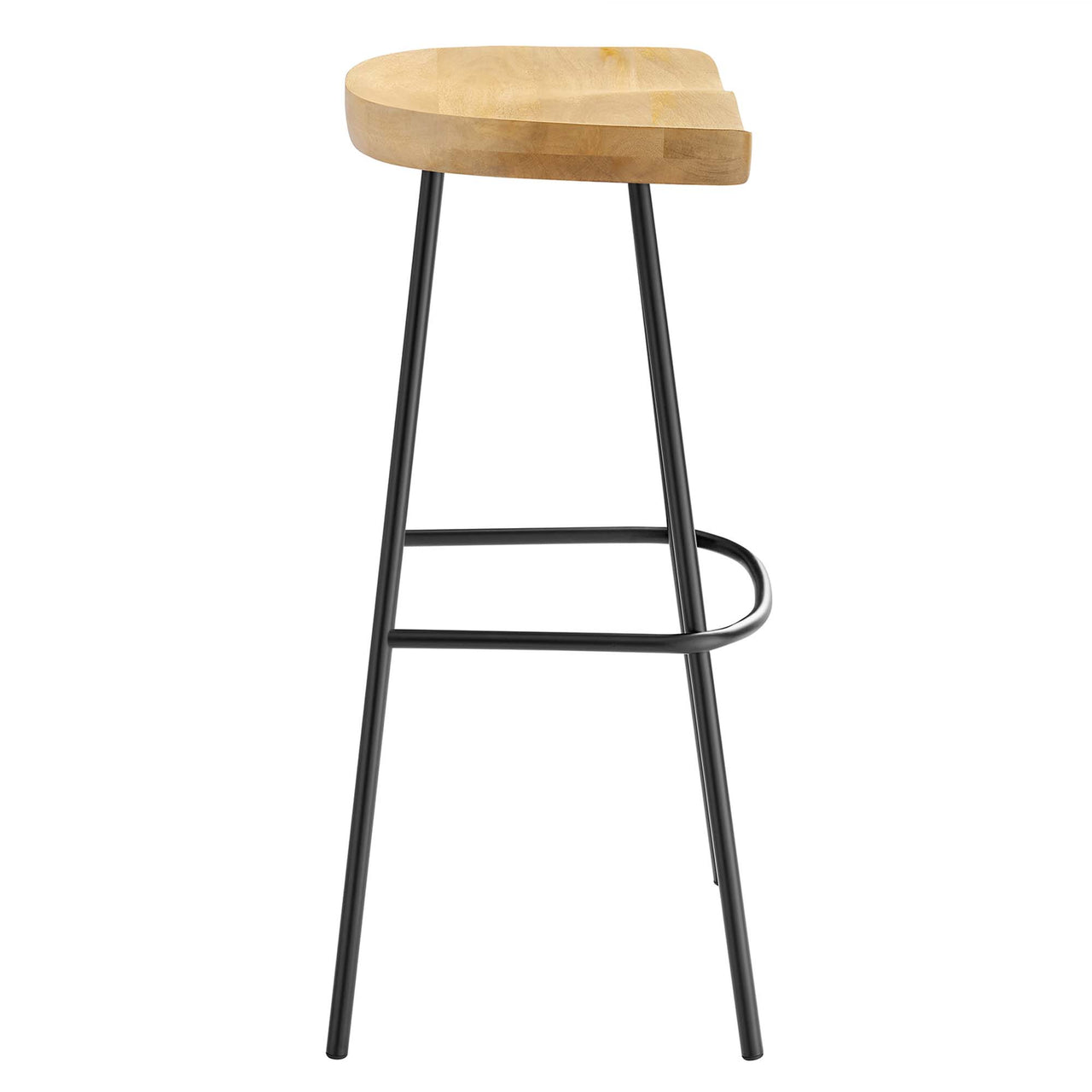 Cordon Carved Bar Stools Set of 2, Oak