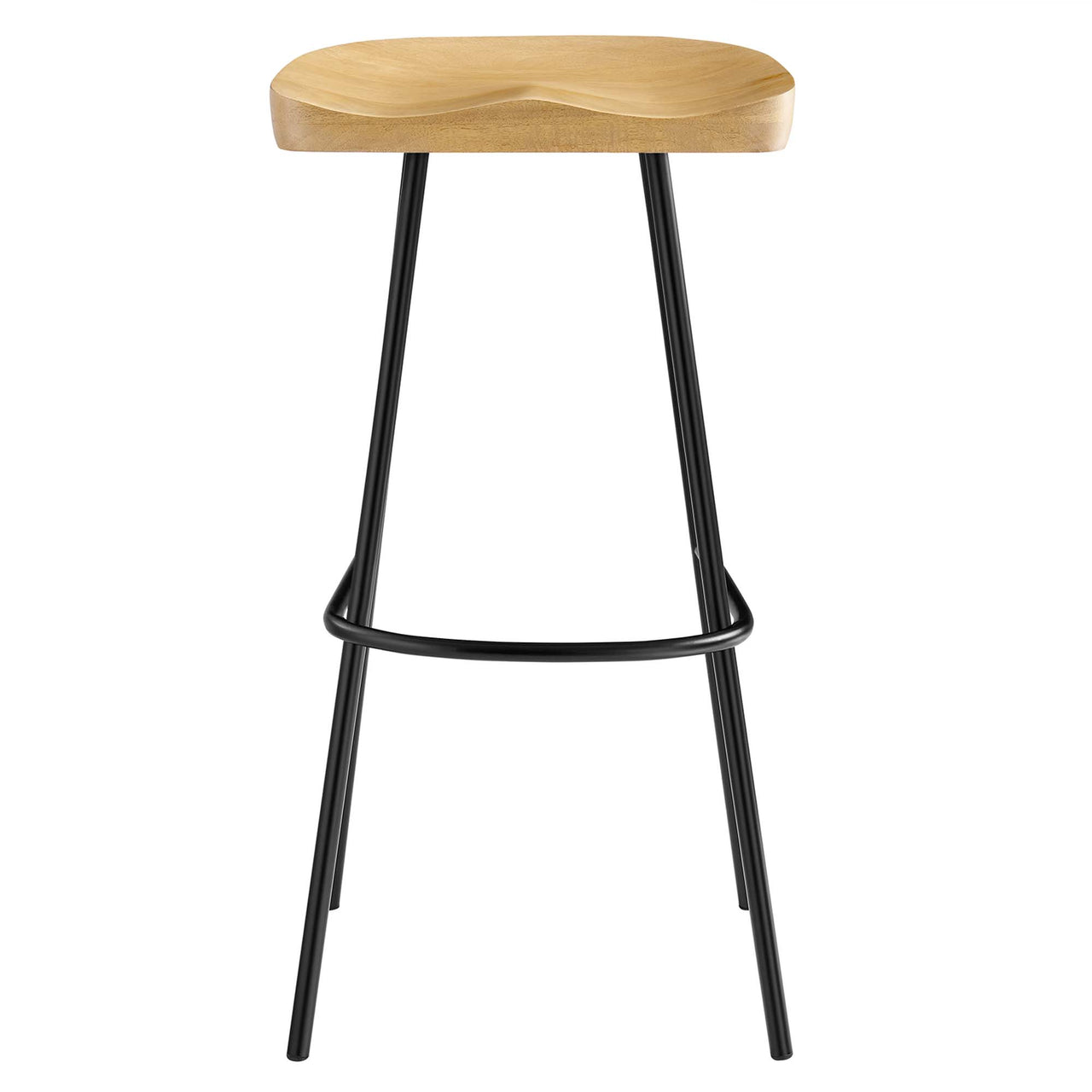 Cordon Carved Bar Stools Set of 2, Oak