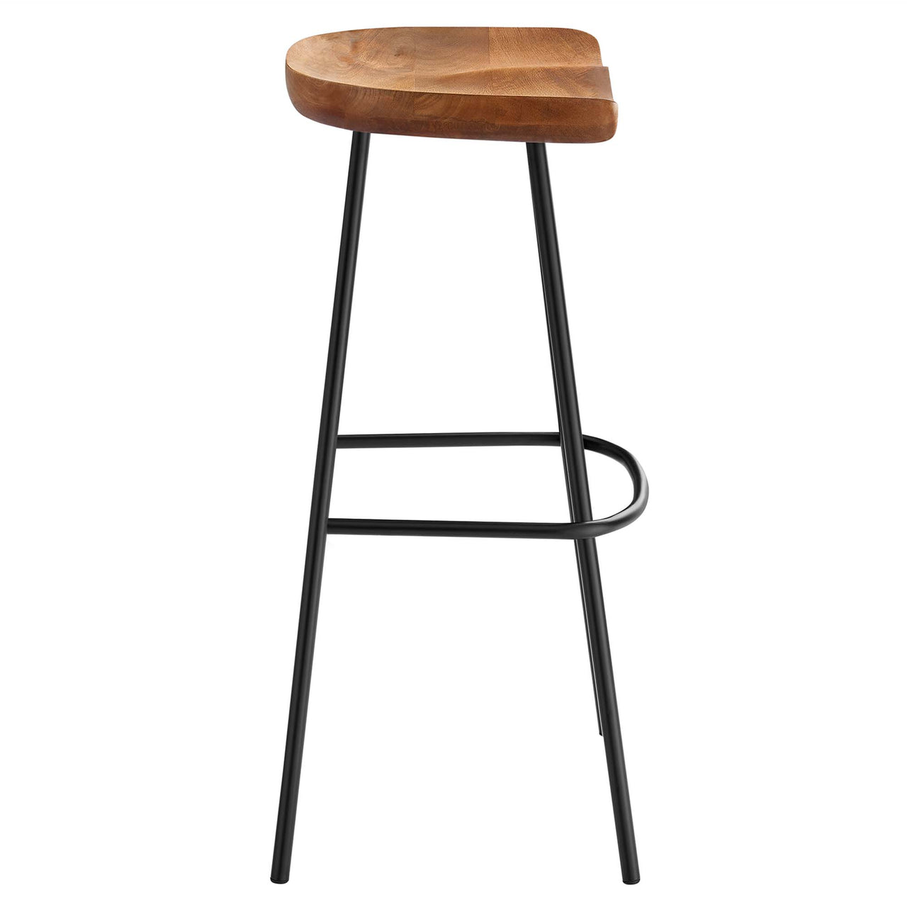 Cordon Carved Bar Stools Set of 2, Walnut