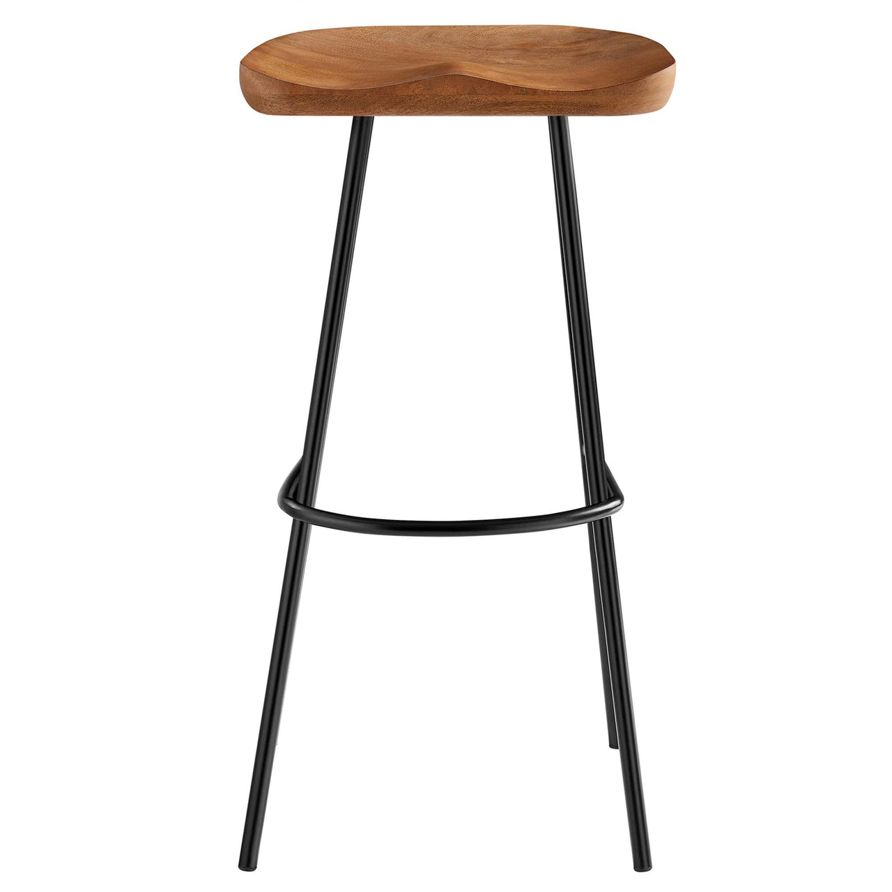 Cordon Carved Bar Stools Set of 2, Walnut
