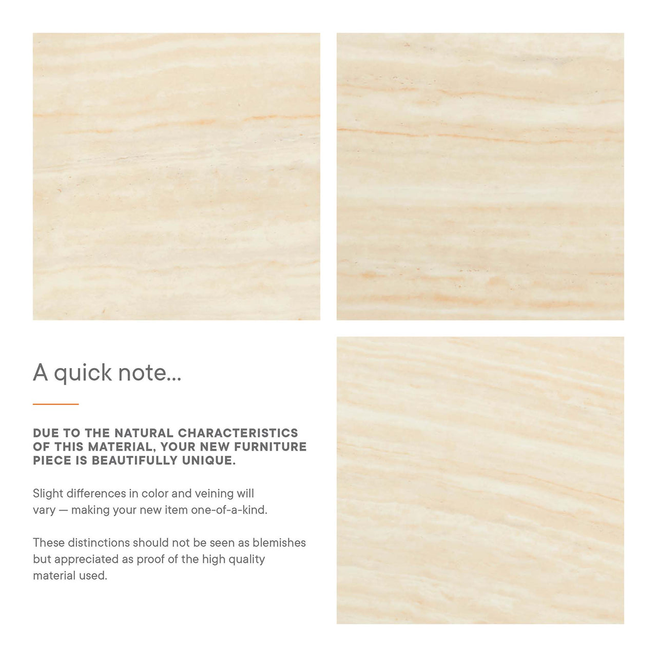 Ensemble Round Faux Travertine Dining Table, Large, Gold & Travertine