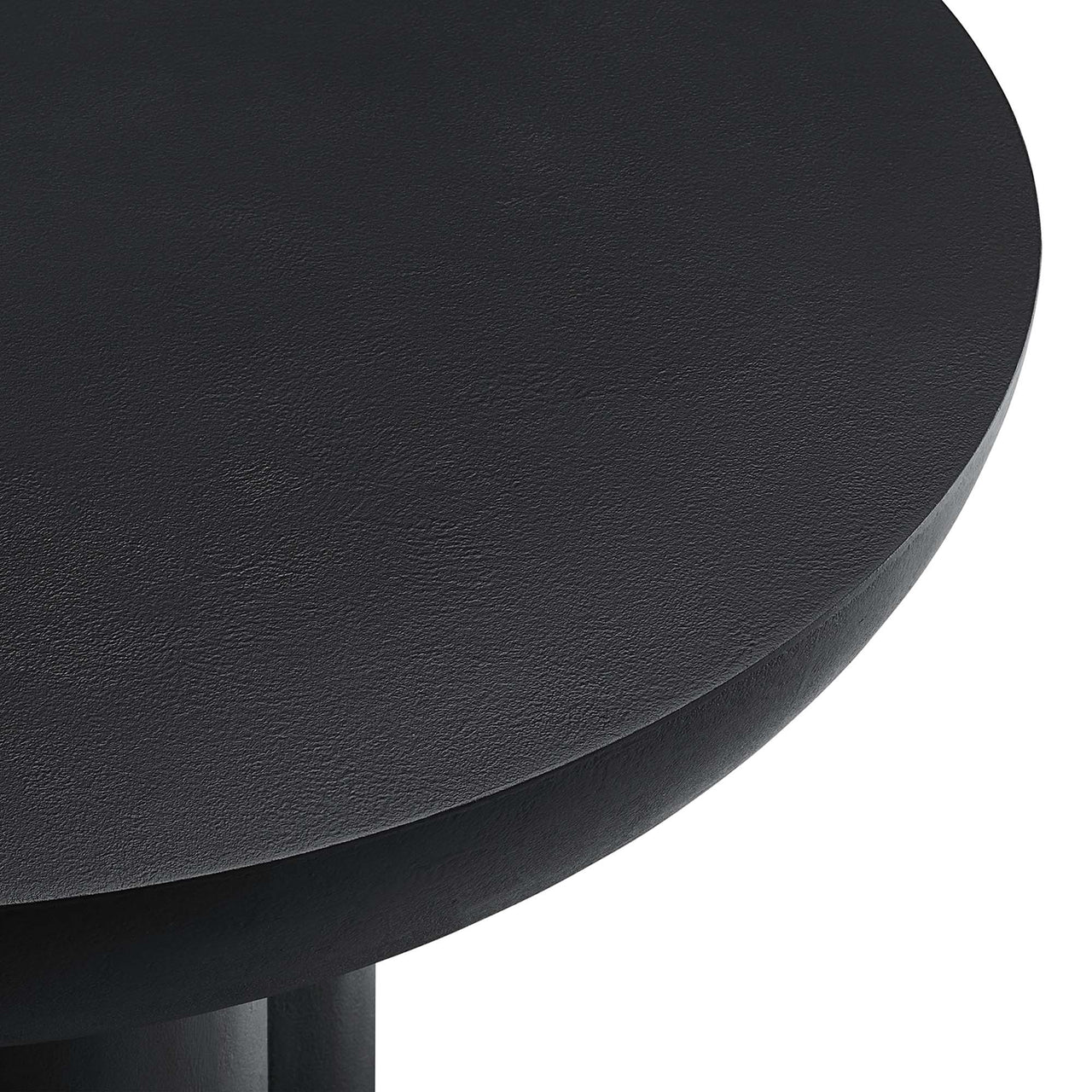 Trefoil Plateau Concrete Coffee Table, Black
