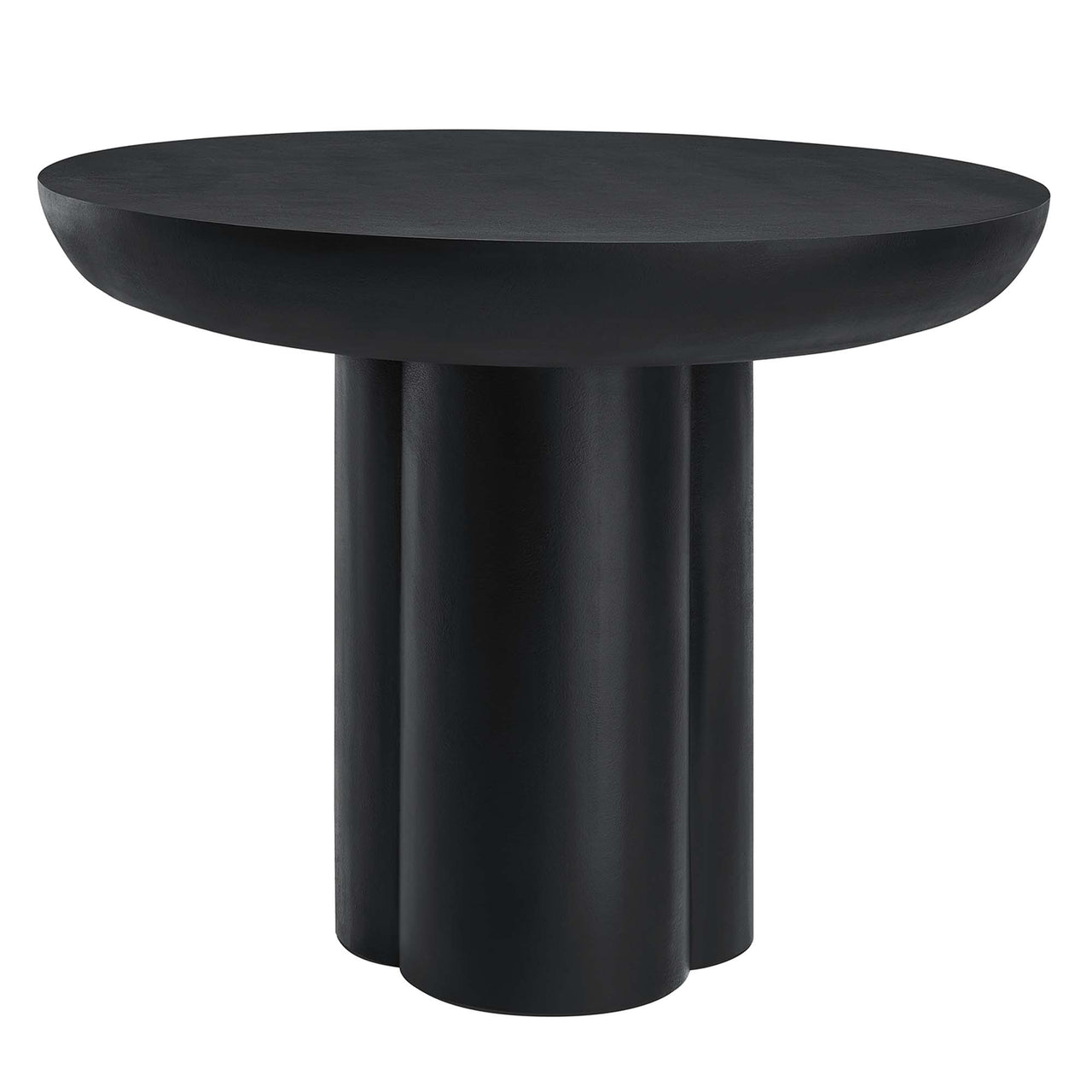 Trefoil Plateau Dining Table, Small, Black