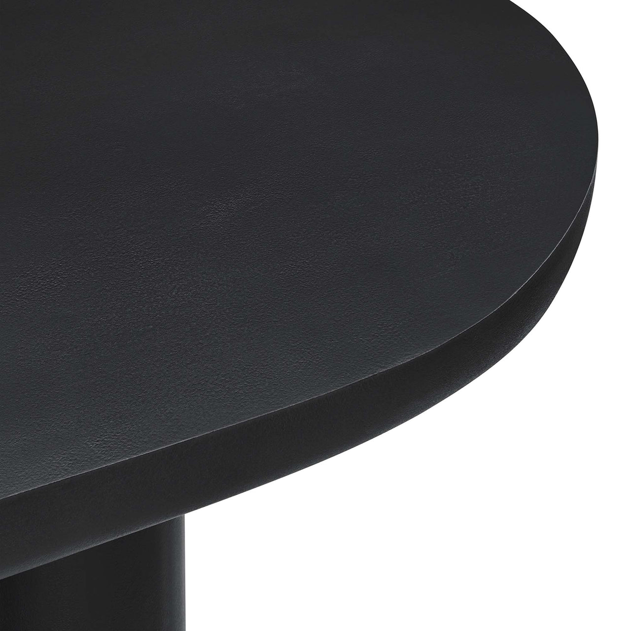 Trefoil Plateau Dining Table, Large, Black