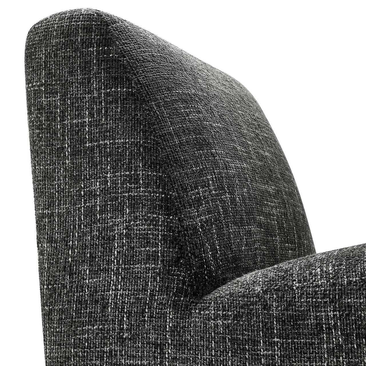 Ombrea Chenille Accent Chair, Charcoal