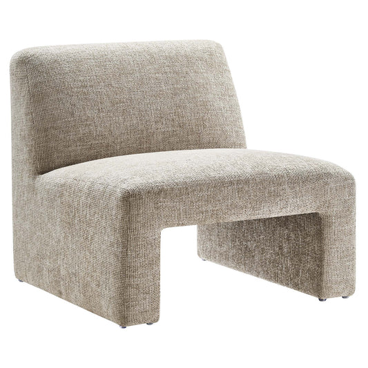 Ombrea Chenille Accent Chair, Sand