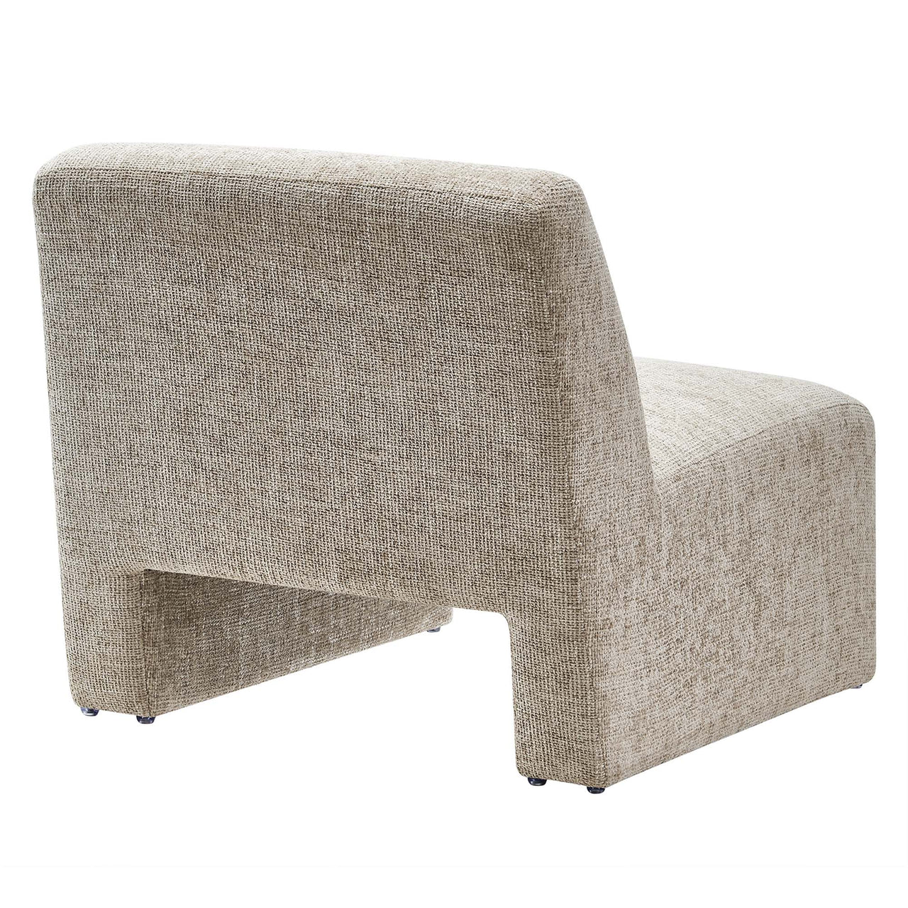 Ombrea Chenille Accent Chair, Sand