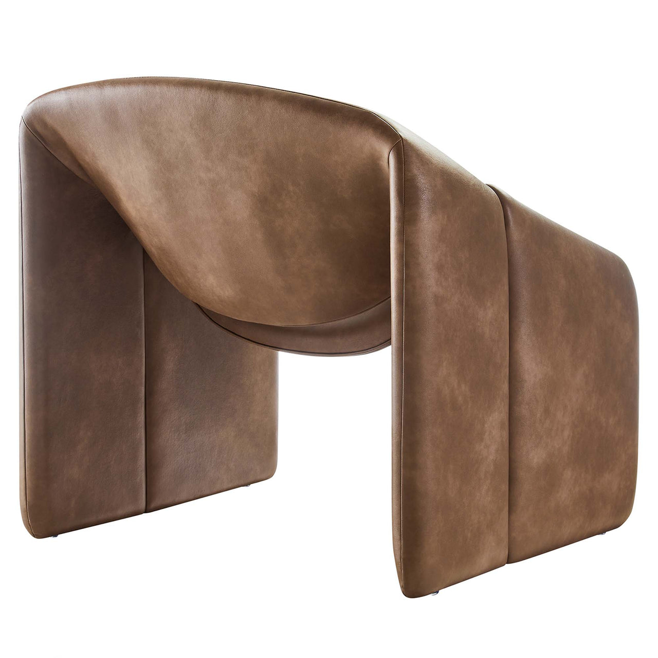 Wizard Eco-Leather Accent Chair, Brown
