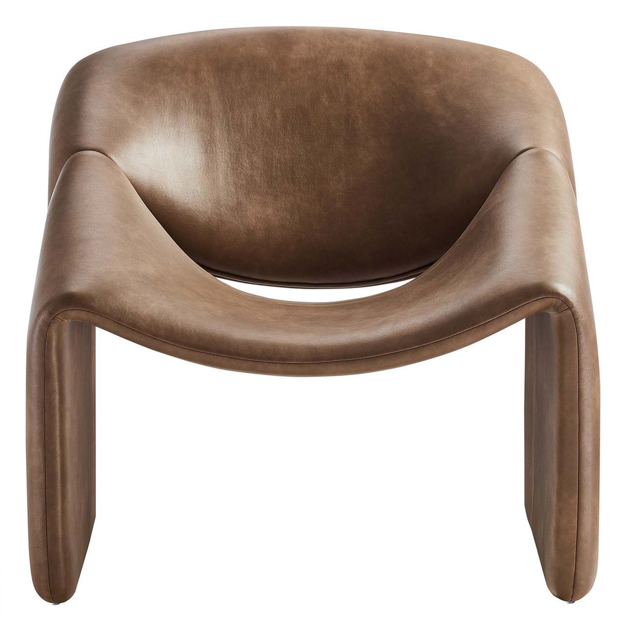Wizard Eco-Leather Accent Chair, Brown