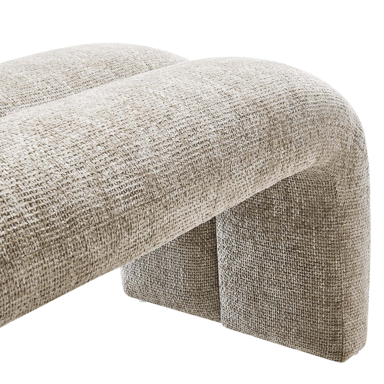 Axen Chenille Bench, Sand
