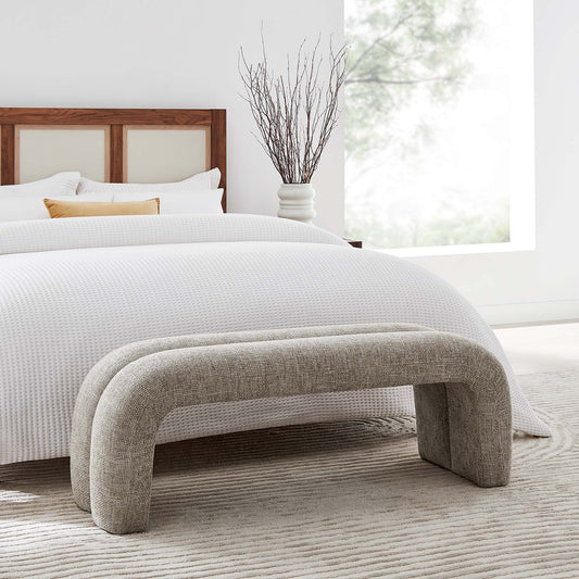 Axen Chenille Bench, Sand