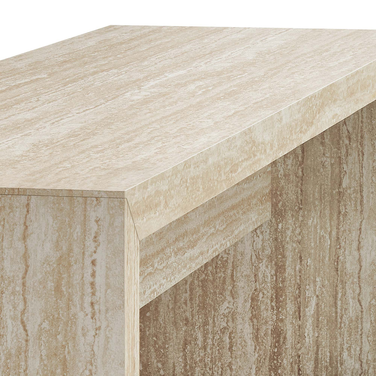 Orevein Bench, Large, Travertine
