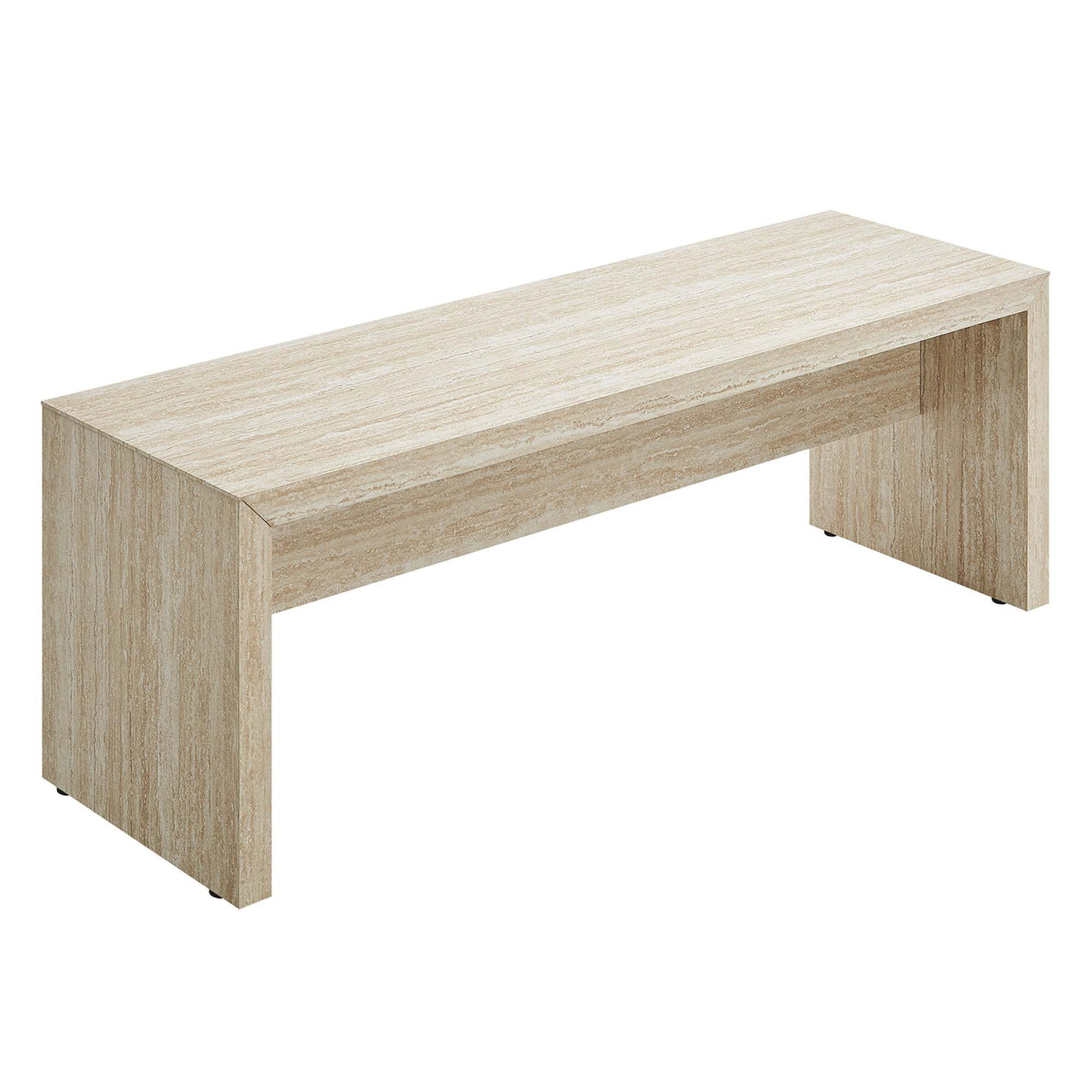 Orevein Bench, Small, Travertine