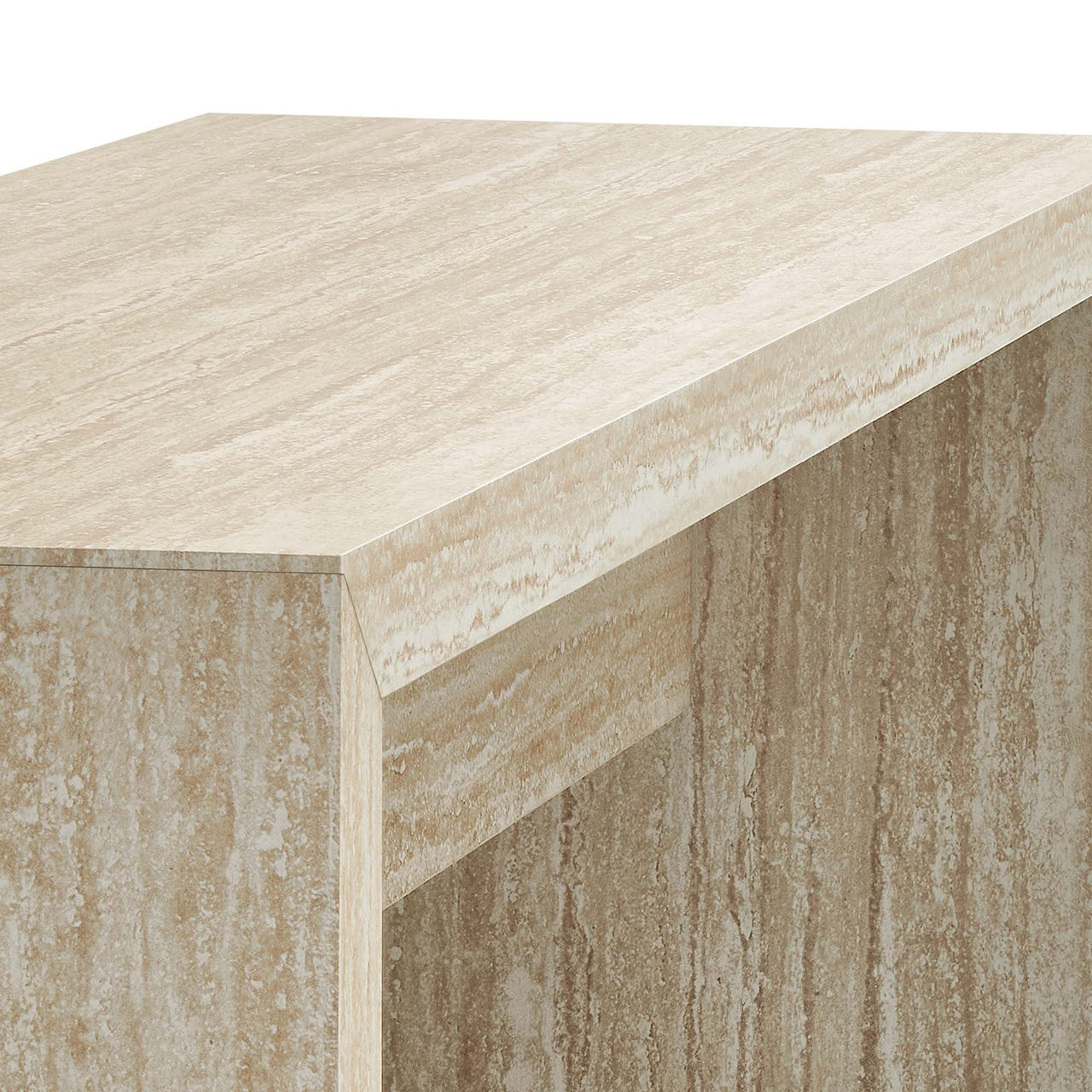 Orevein Bench, Small, Travertine