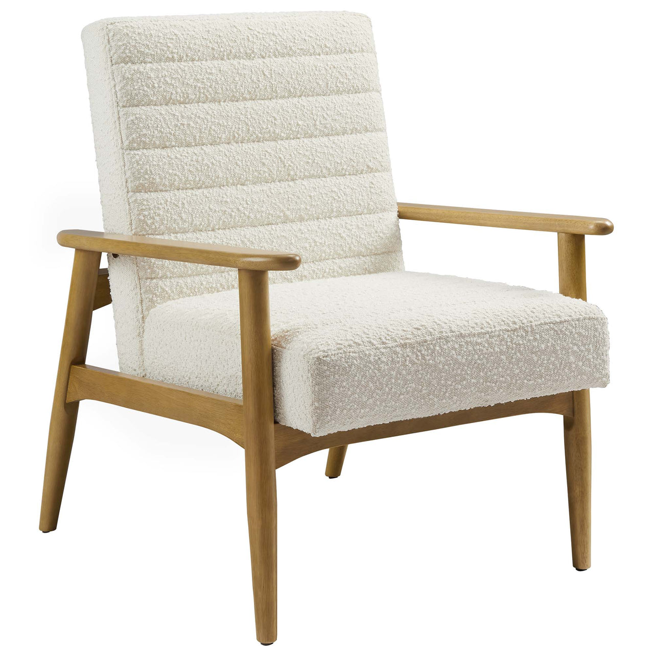Jasper Boucle Accent Chair, Ivory