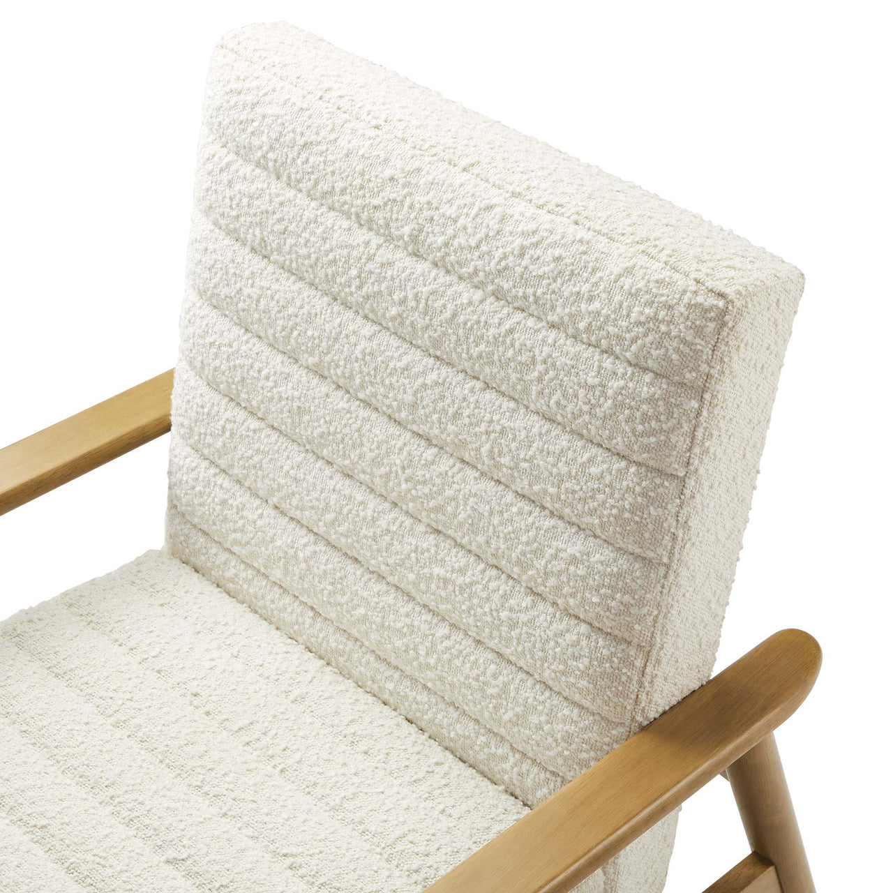 Jasper Boucle Accent Chair, Ivory