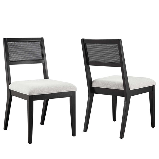 Nissa Dining Chair Set of 2, Light Gray
