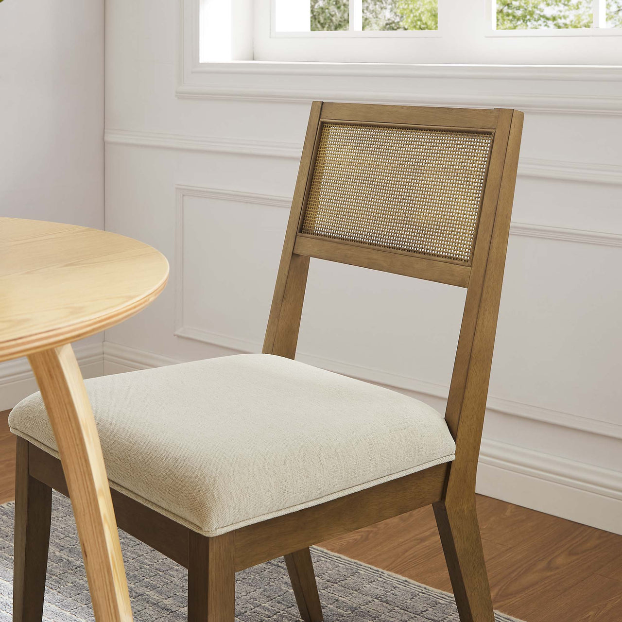 Nissa Dining Chair Set of 2, Ivory