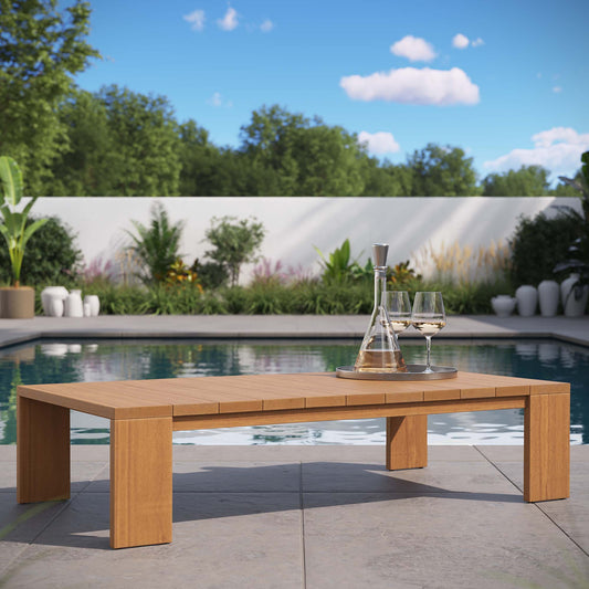 Tahlor Alfresco Acacia Wood Coffee Table, Natural Wood