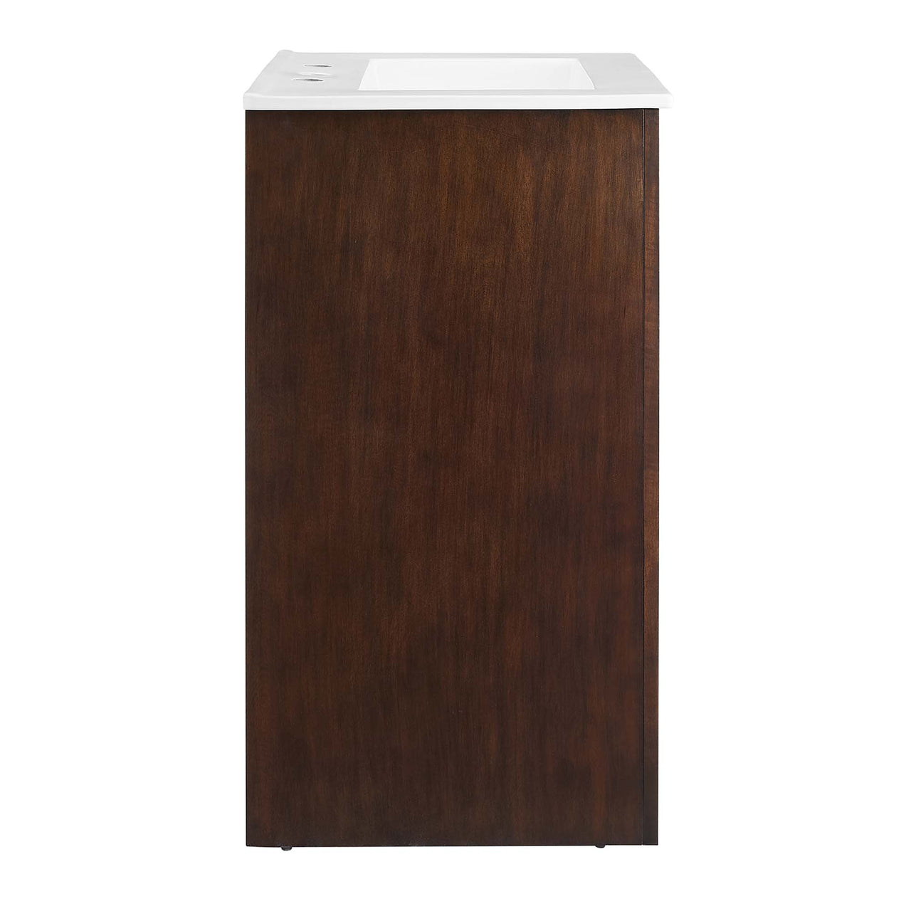 Revina Arched Vanity Unit, Small, Walnut & White