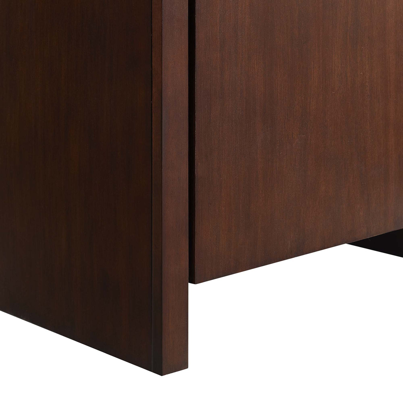 Revina Arched Vanity Unit, Small, Walnut & White