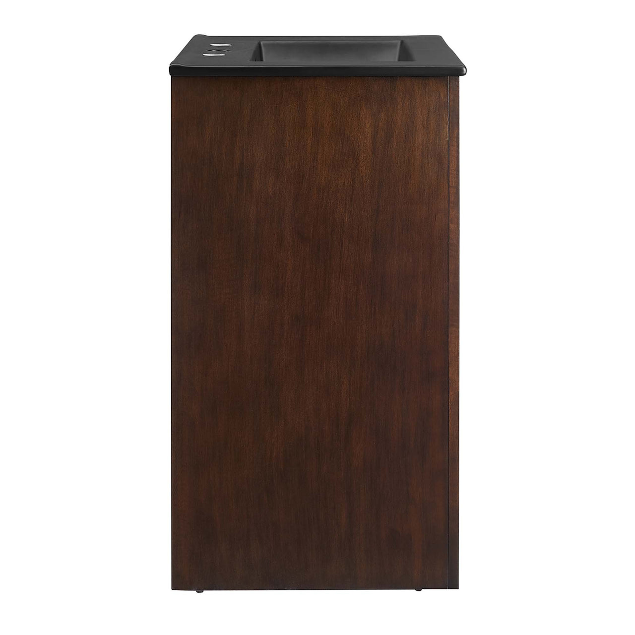 Revina Arched Vanity Unit, Small, Walnut & Black