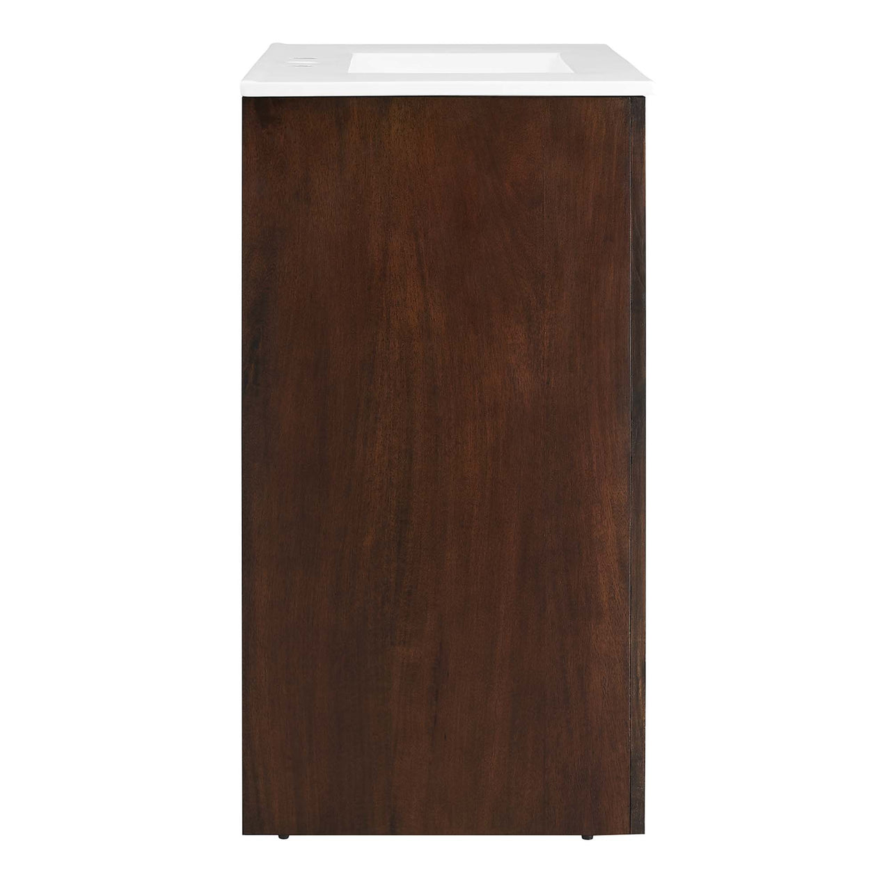 Revina Arched Vanity Unit, Large, Walnut & White