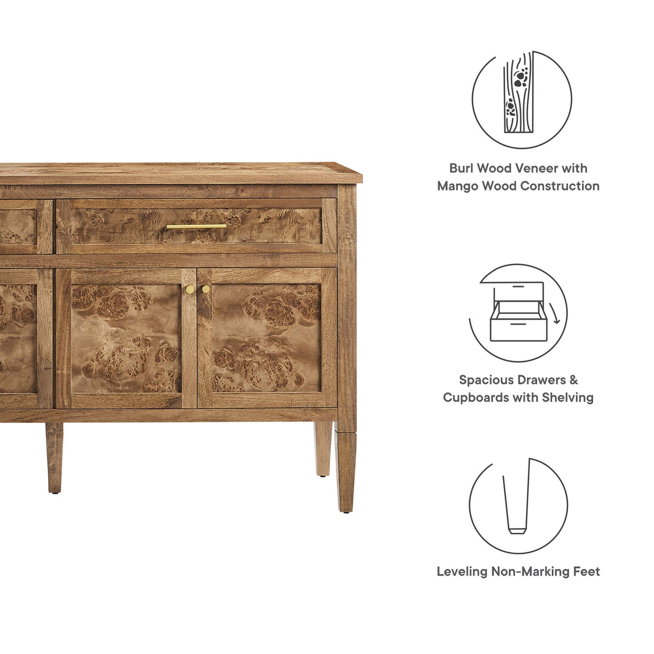 Elaria Sideboard, Brown