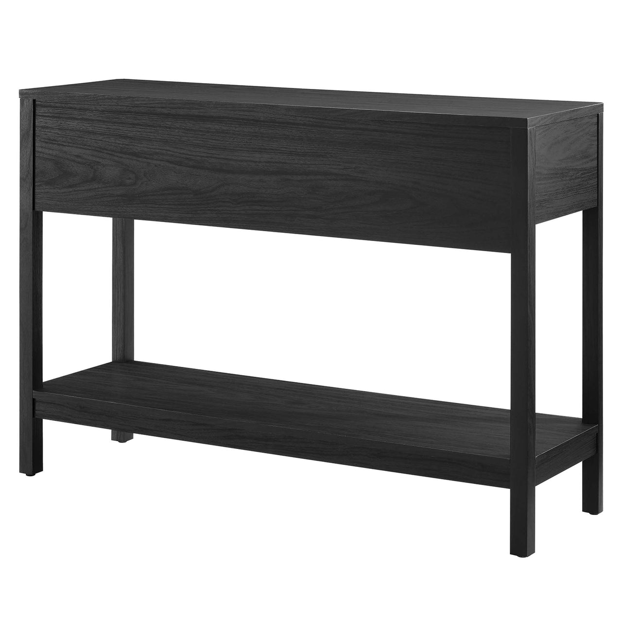 Calden Wood Entryway Console Table, Black