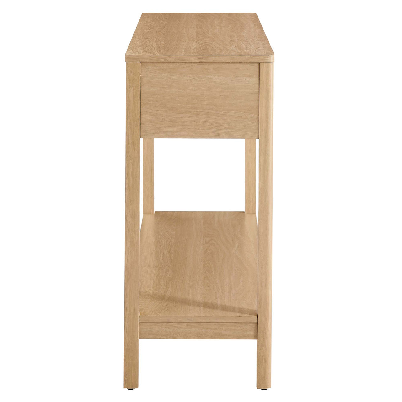 Calden Wood Entryway Console Table, Oak