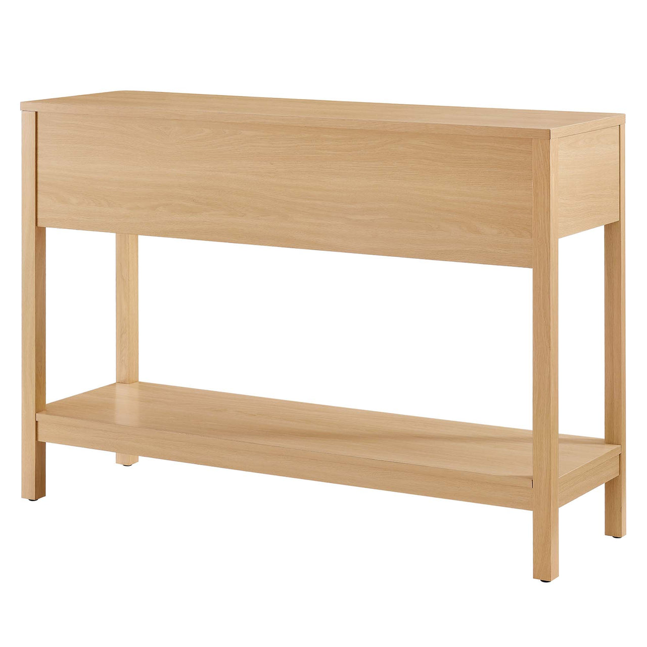 Calden Wood Entryway Console Table, Oak