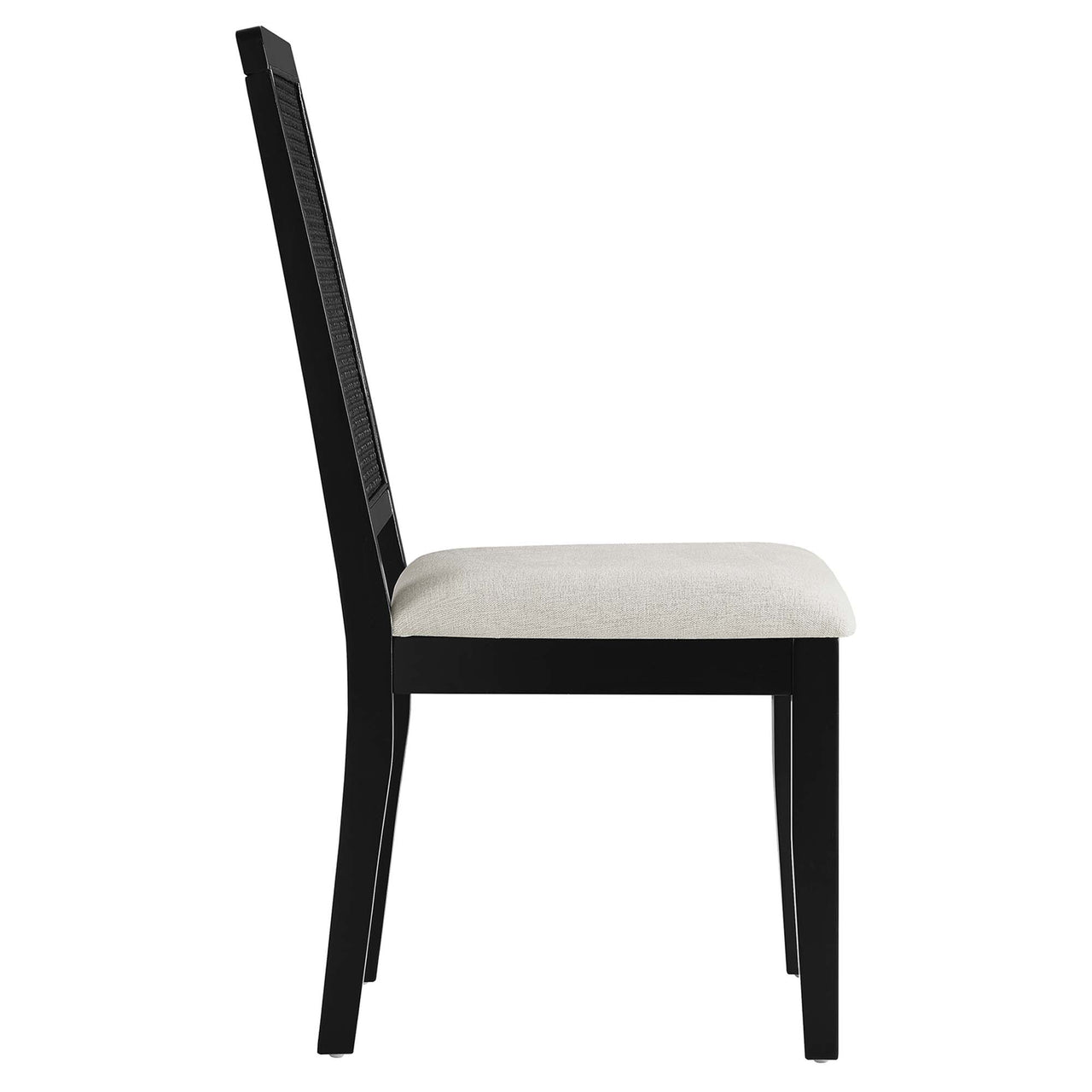 Thorne Upholstered Dining Chair Set of 2, Black & Ivory
