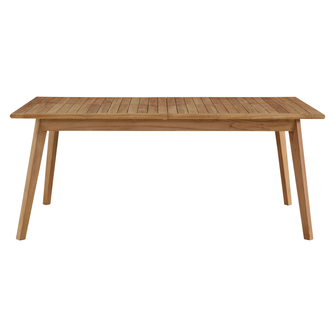 Alvierra Alfresco Teak Extendable Dining Table, Natural Wood